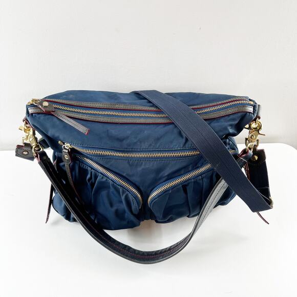 MZ Wallace Paige Mini Crossbody Bag Blue Dawn Bedford - Picture 6 of 10
